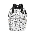 Alphabet - Multi-Function Backpack, Nappy / Diaper Bag