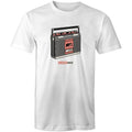 Classic Rock, Cassette Player - Mens T-Shirt White Mens T-shirt Music Printed In Australia Retro