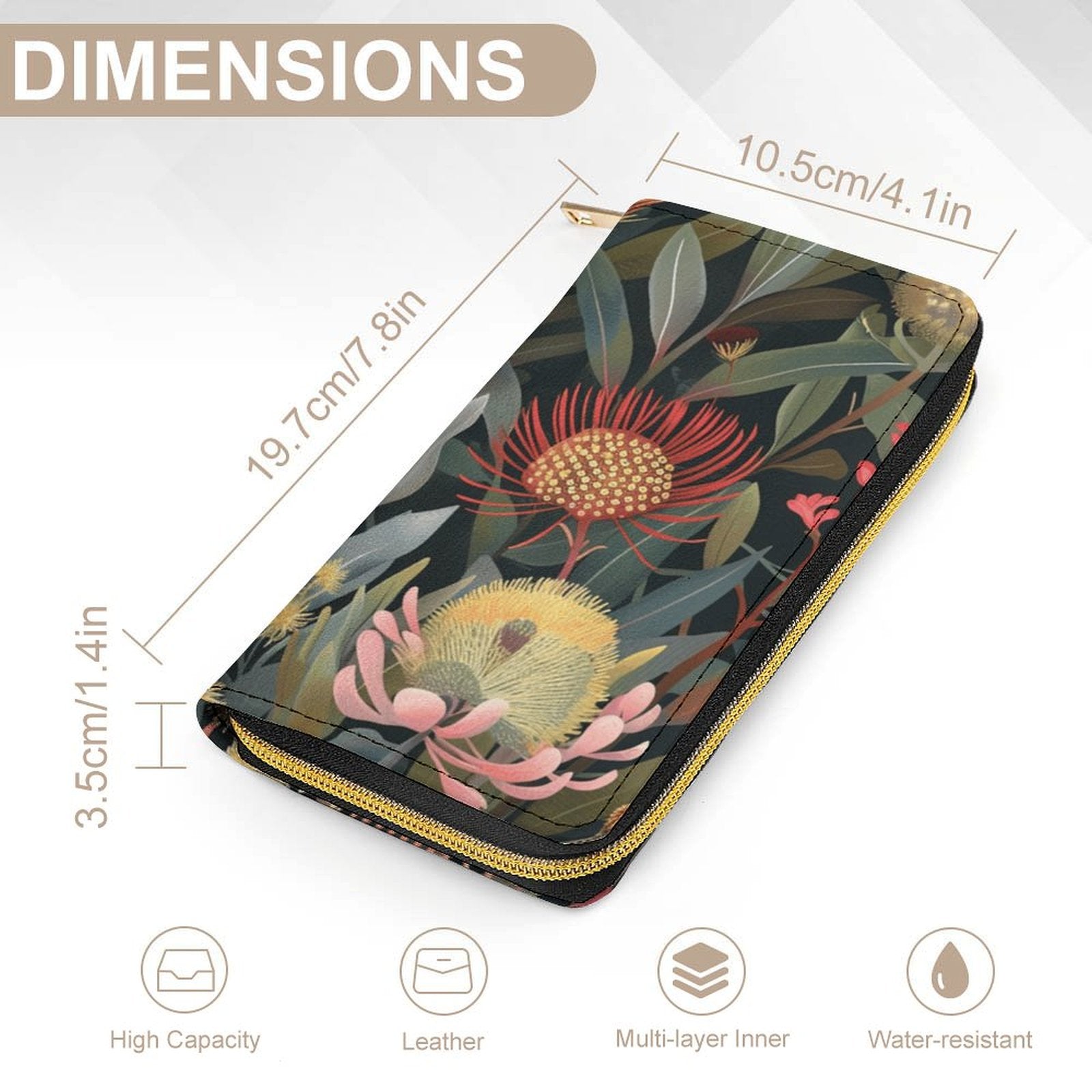 Australian Flowers -  PU Leather Wallet