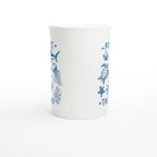 Respect The Locals, Sea Life - White 10oz Porcelain Slim Mug Porcelain Mug animal Globally Fulfilled Ocean