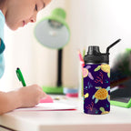 Turtles Kids Water Bottle with Chug Lid (12 oz) Kids Water Bottle with Chug Lid animal Ocean Printed Offshore