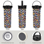 Groovy Flowers 20oz Tea Tumbler with Carry Handle