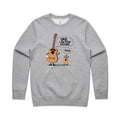 Uke, I Am Your Father, Guitar Ukulele AS Colour Sweatshirt Unisex Grey Marle Sweatshirt Dad Music Printed In Australia