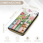 Books, Flowers And Butterfly -  PU Leather Wallet
