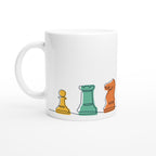 Chess - White 11oz Ceramic Mug Default Title White 11oz Mug Games Globally Fulfilled