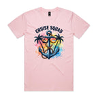 Cruise Squad, Anchor Mens Cruise T-shirt Pink Mens Cruise T-shirt Cruise Printed In Australia