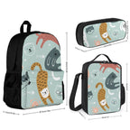 Cat Stretch - Three Piece Backpack Set