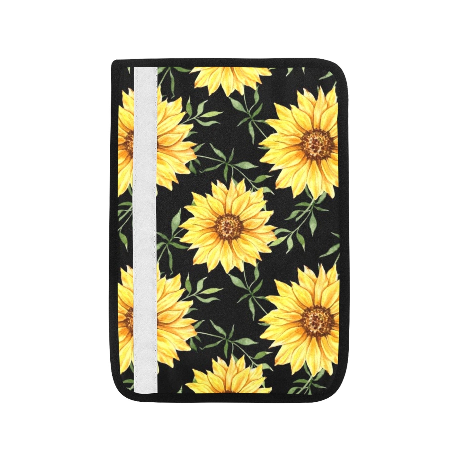 Painted Sunflowers Car Seat Belt Cover 7''x10'' (Pack of 2) Car Seat Belt Cover 7x10 (Pack of 2) Plants Printed Offshore