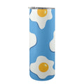 Fried Eggs 20oz Tall Skinny Tumbler with Lid and Straw One Size 20oz Tall Skinny Tumbler with Lid and Straw Printed Offshore