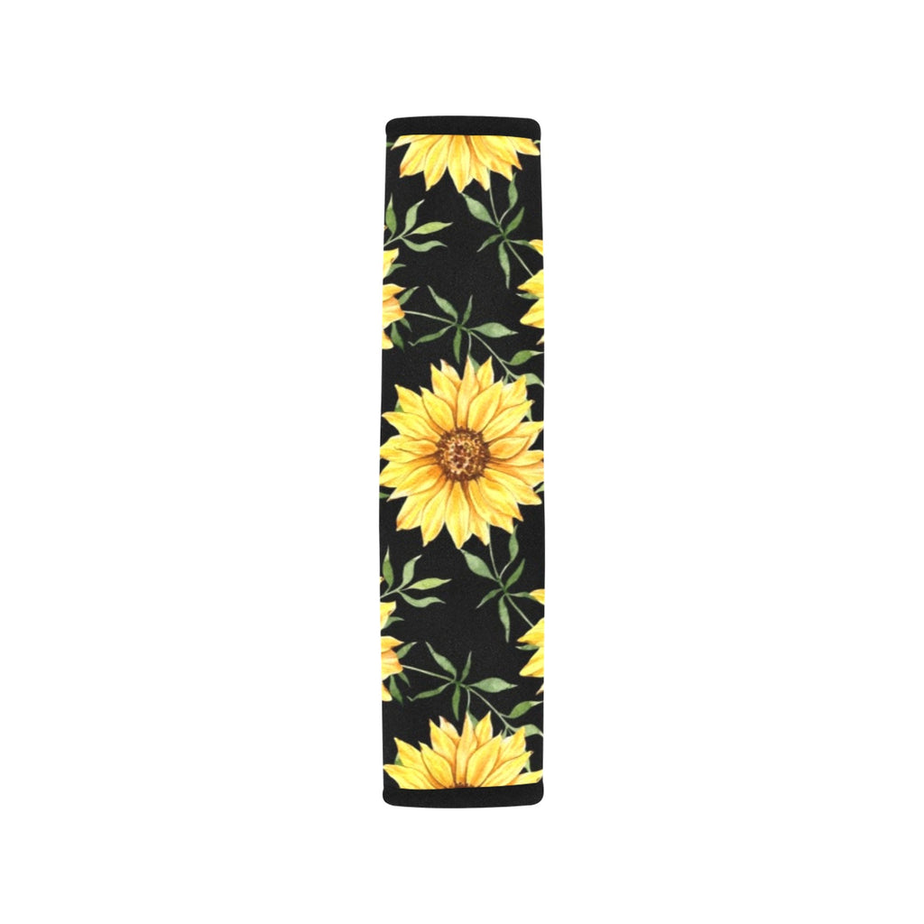 Painted Sunflowers Car Seat Belt Cover 7''x10'' (Pack of 2) Car Seat Belt Cover 7x10 (Pack of 2) Plants Printed Offshore