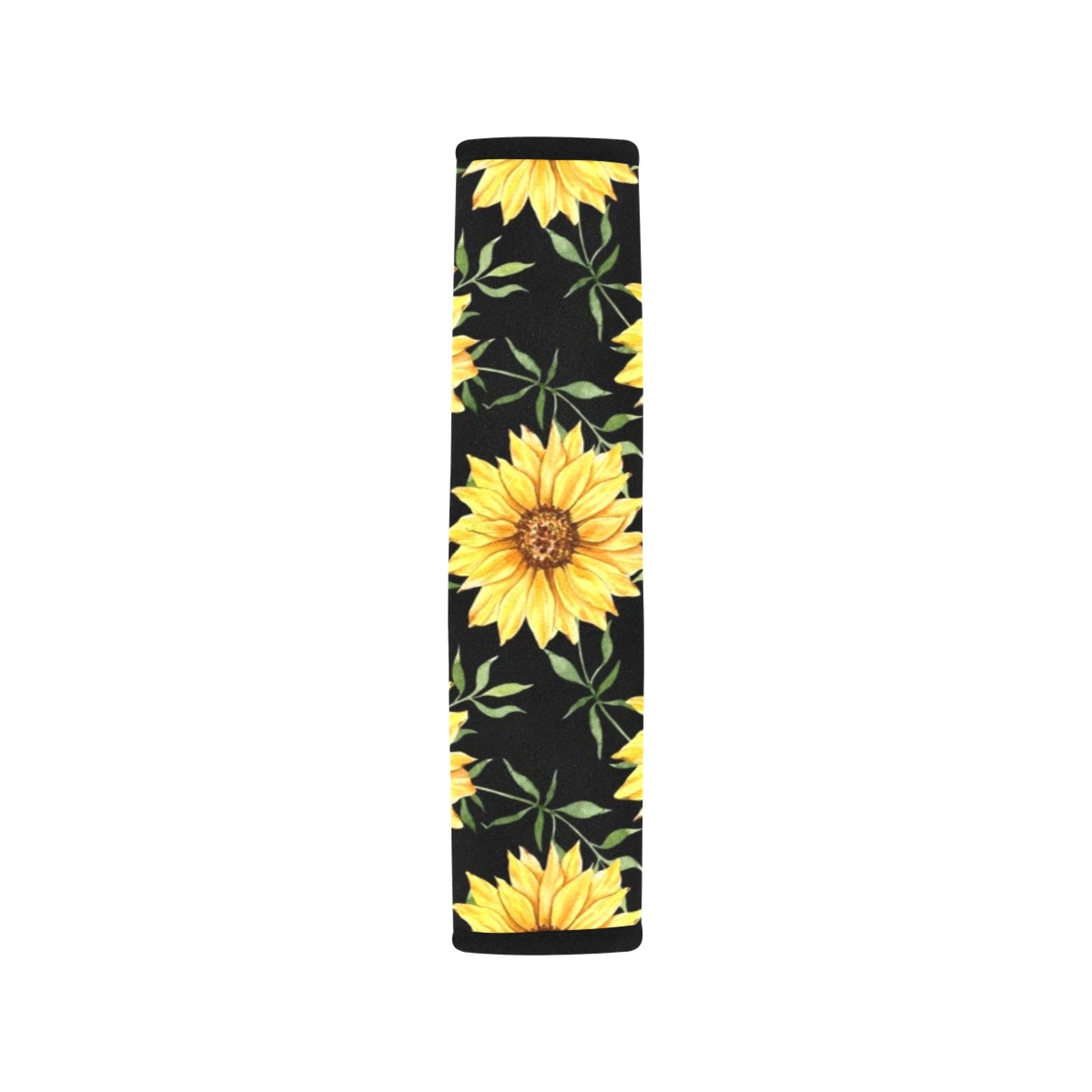 Painted Sunflowers Car Seat Belt Cover 7''x10'' (Pack of 2) Car Seat Belt Cover 7x10 (Pack of 2) Plants Printed Offshore