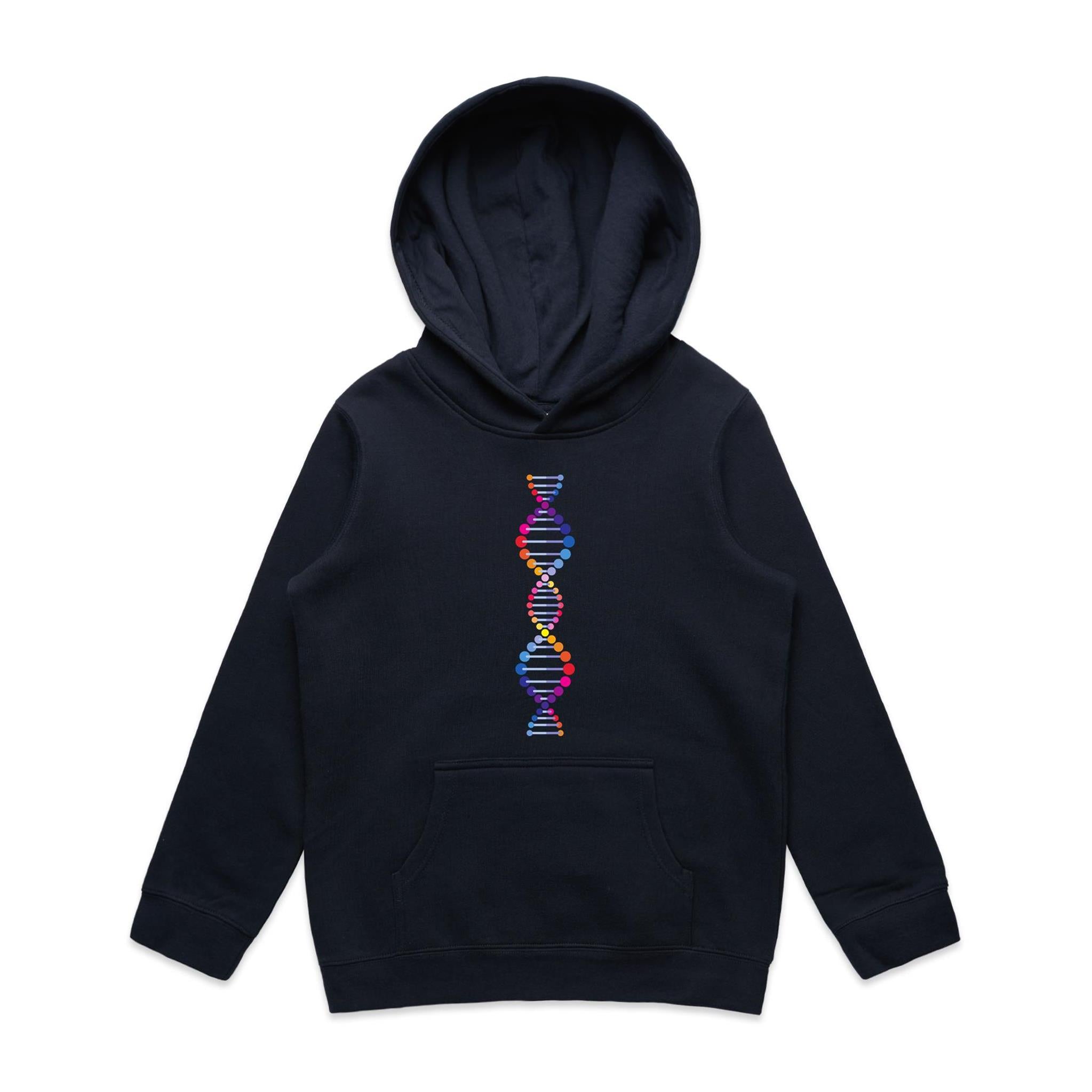 DNA - Kids Hoodie Navy Kids Hoodie Printed In Australia