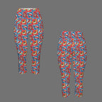 Comic Book Cells Women's High Waist Pocket Capri Yoga Leggings Women's High Waist Capri Yoga Leggings comic Printed Offshore