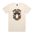 Good Vibes Only, Hippie Mushroom With Sunglasses - Mens T-shirt