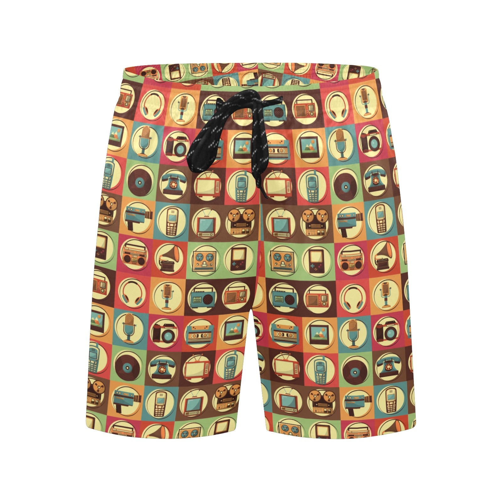 Retro Life - Men's Mid-Length Beach Shorts Men's Mid-Length Beach Shorts Printed Offshore Retro