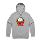 Chicken Pot Pi - Mens Hoodie Grey Marle Mens Hoodie animal Food Maths Printed In Australia