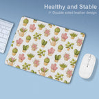 Cactus Pots And Plants Leather Mouse Pad Leather Mouse Pad Plants Printed Offshore