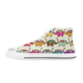 Elephants Women's High Top Canvas Shoes US12 Womens Classic High Top Shoes Printed Offshore