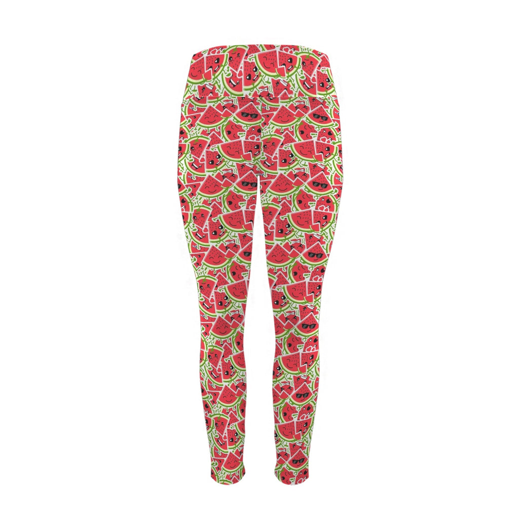 Busy Watermelon Women's High Waist Pockets Yoga Leggings