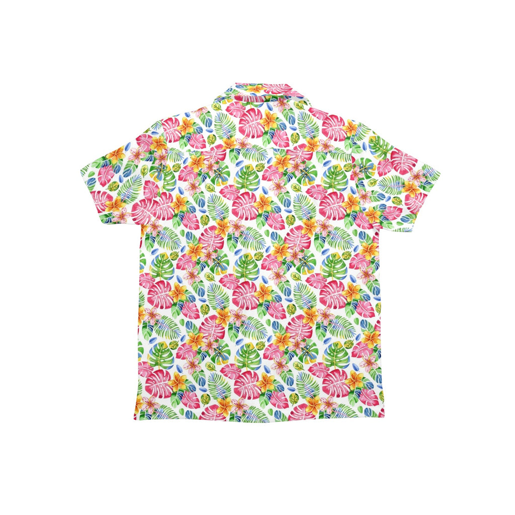Bright Painted Tropical Junior Kids Hawaiian Shirt