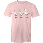 Duck Duck Goose - Mens T-Shirt Pink Mens T-shirt animal Games Printed In Australia