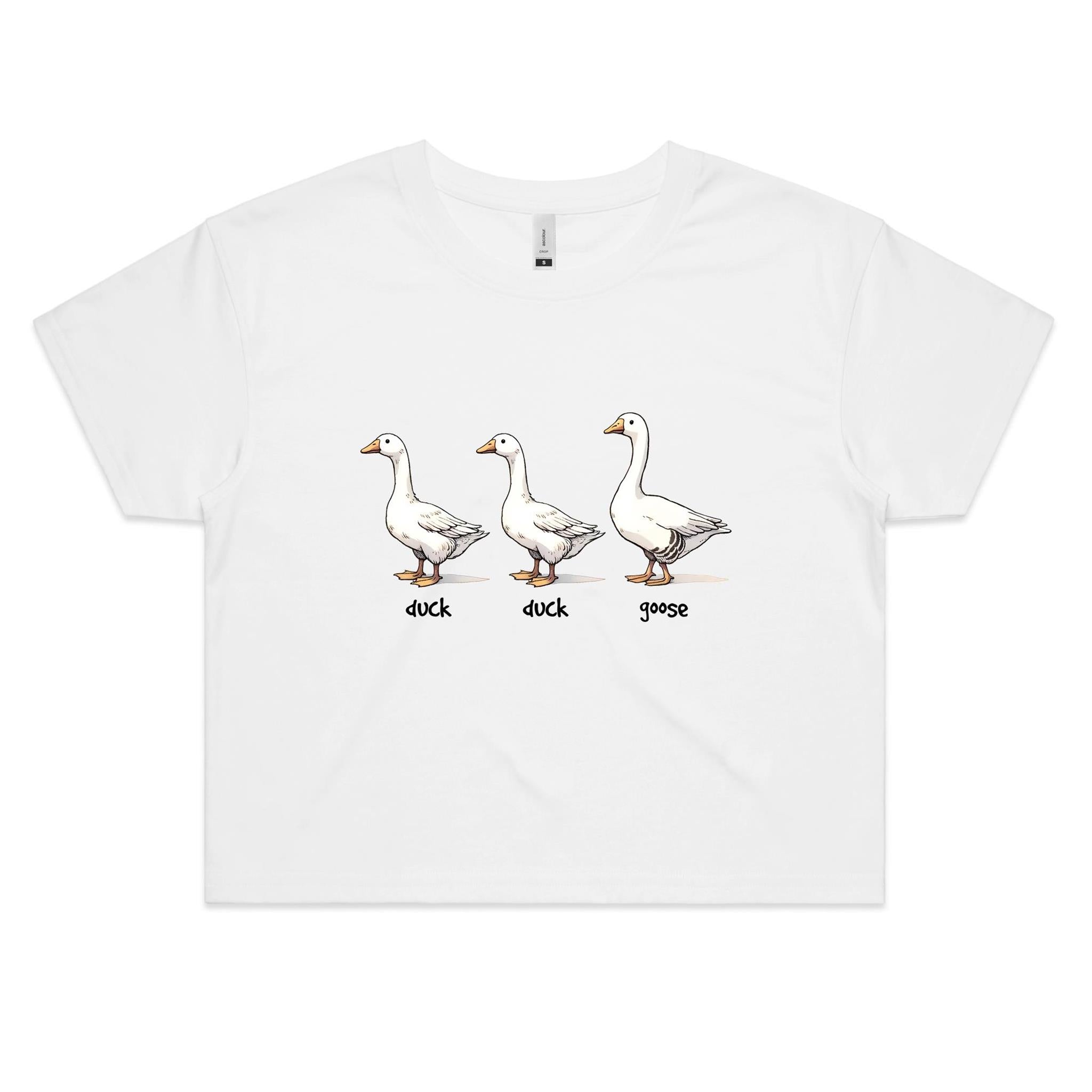 Duck Duck Goose Women's AS Colour Crop Tee