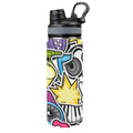 Sticker Music - Insulated Water Bottle with Dual-Use Lid (18oz) One Size Insulated Water Bottle with Dual-Use Lid (18oz) Music Printed Offshore