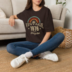 Turning 50 Vintage 1976 Aged To Perfection Unisex T-Shirt Unisex Adult T-shirt Birthday Globally Fulfilled