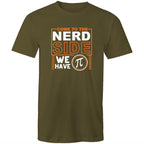Come To The Nerd Side, We Have Pi - Mens T-Shirt Army Green Mens T-shirt Maths Printed In Australia Sci Fi