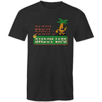 Slow Down And Enjoy Life - Mens T-Shirt Black Mens T-shirt Printed In Australia Summer