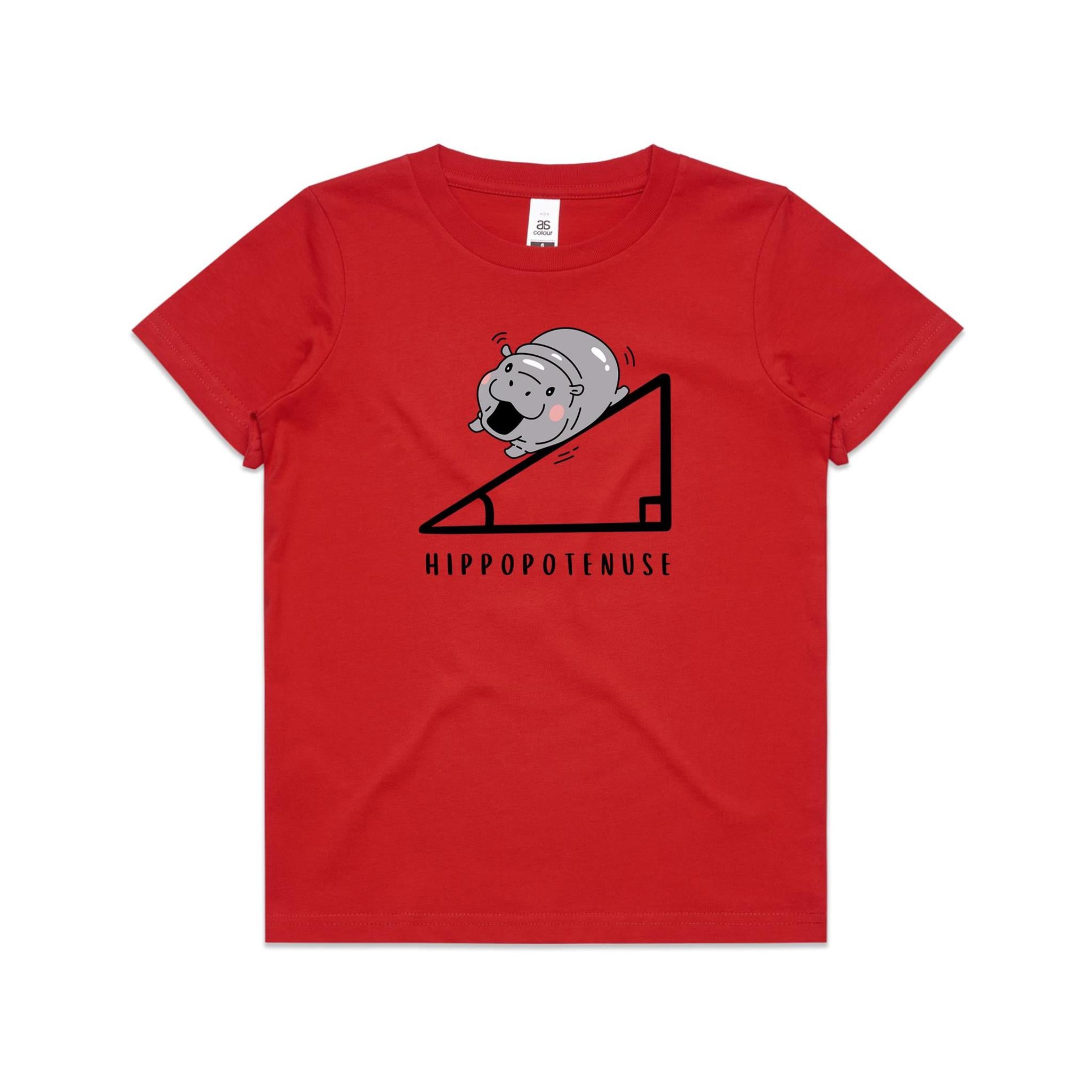 Hippopotenuse Hippo Hypotenuse Kids AS Colour T-shirt