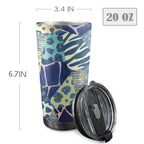 Animal Mosaic - 20oz Mobile Tumbler with Lid (Black Lock) 20oz Travel Mug Printed Offshore