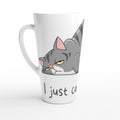 Cat, I Just Can't Today White Latte 17oz Ceramic Mug Default Title Latte Mug animal Globally Fulfilled