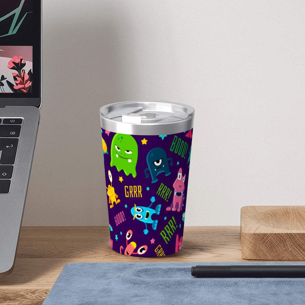 Cheeky Aliens Small Stainless Steel Travel Mug Cup 12oz/350ml