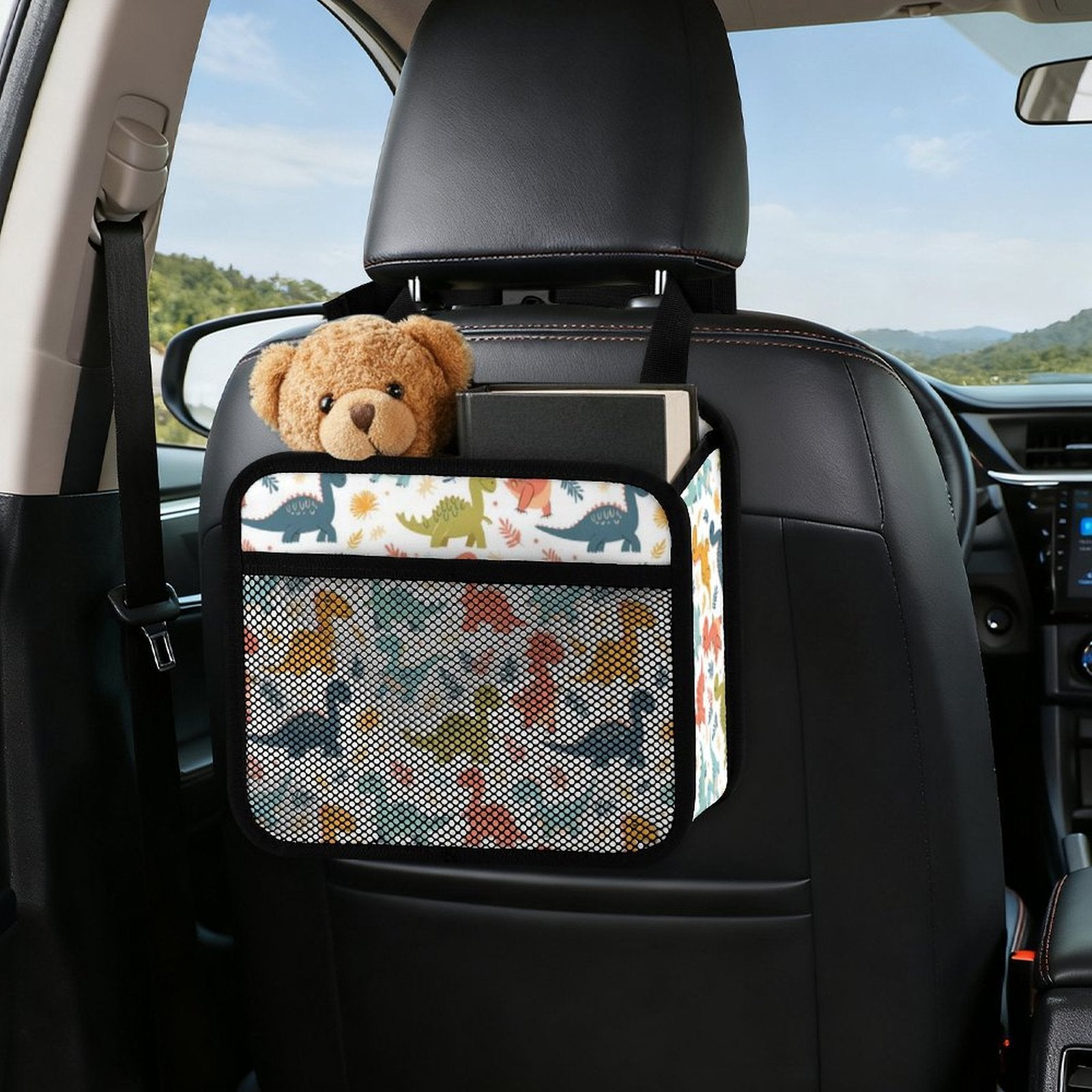 Cute Dinosaurs Car Seat Back Organiser Car Seat Back Organiser animal Printed Offshore