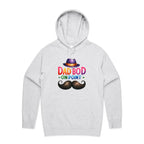 Dad Bod On Point - Mens Hoodie White Marle Mens Hoodie Dad Printed In Australia
