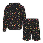 Candy Men's Lightweight Sun Hoodie & Shorts Set Men's Lightweight Sun Hoodie & Shorts Food Printed Offshore