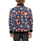 Cute Fox Kids Bomber Jacket Kids Bomber Jacket animal Printed Offshore