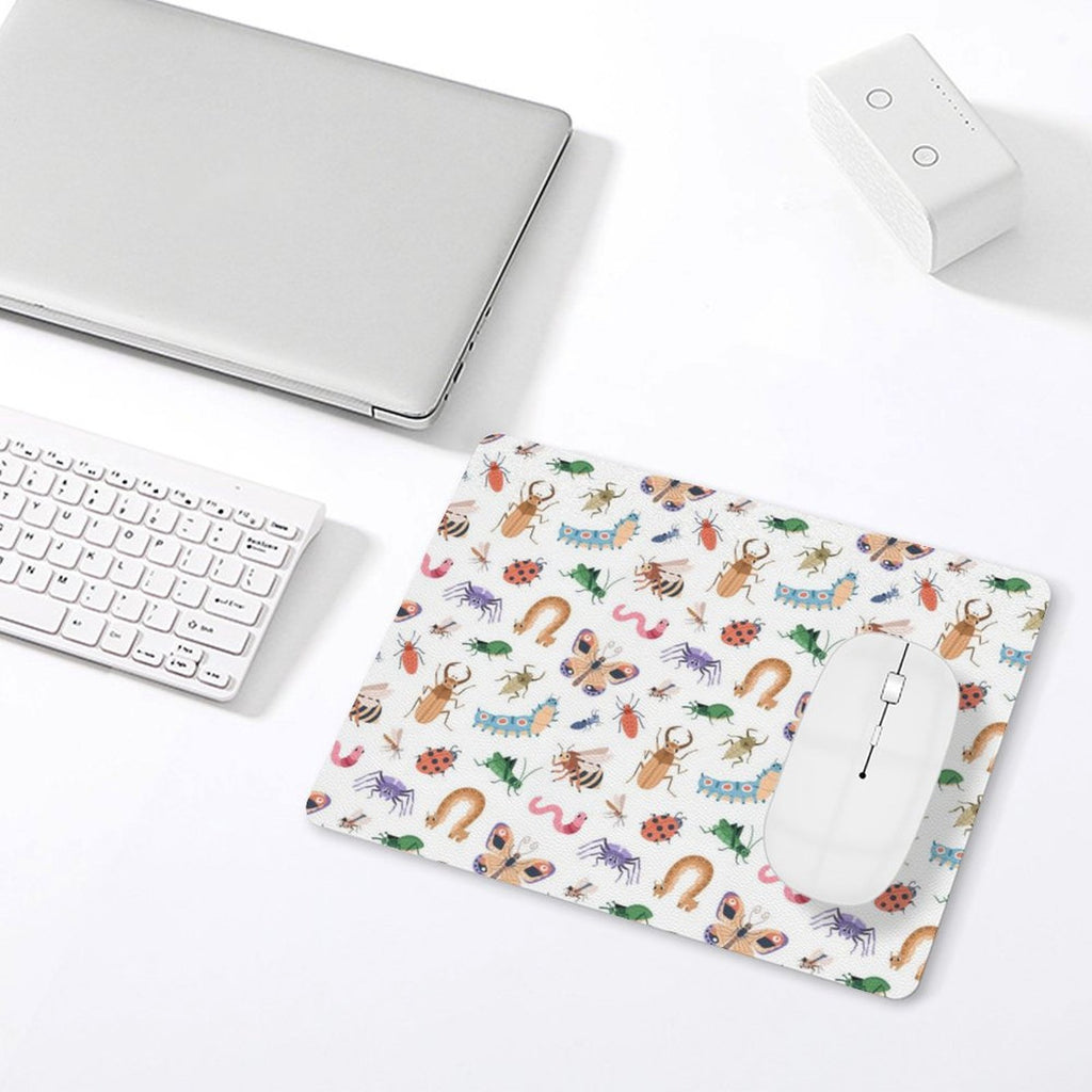 Cute Little Bugs Leather Mouse Pad Leather Mouse Pad animal Printed Offshore