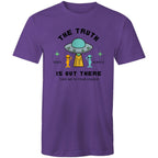 The Truth Is Out There, UFO - Mens T-shirt Purple Mens T-shirt Printed In Australia Sci Fi