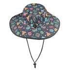 Video Game Wide Brim Bucket Hat Wide Brim Bucket Hat Games Printed Offshore Retro