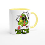 Christmas Feast Mode Activated - White 11oz Ceramic Mug with Colour Inside Christmas Colour Mug Christmas Globally Fulfilled