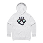 Bird Nerd - Womens Hoodie White Marle Womens Hoodie animal Printed In Australia