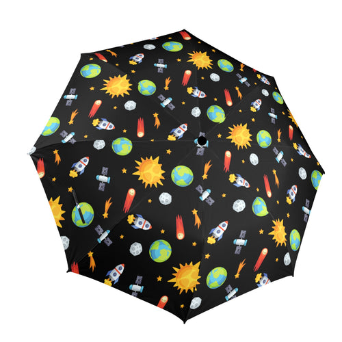 Busy Space - Semi-Automatic Foldable Umbrella (Model U12) One Size Semi-Automatic Foldable Umbrella (U12)