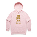 Gym Hair, Don't Care - Womens Hoodie Pink Womens Hoodie Fitness Printed In Australia