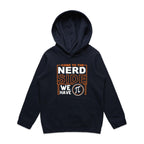 Come To The Nerd Side, We Have Pi - Kids Hoodie Navy Kids Hoodie Maths Printed In Australia Sci Fi