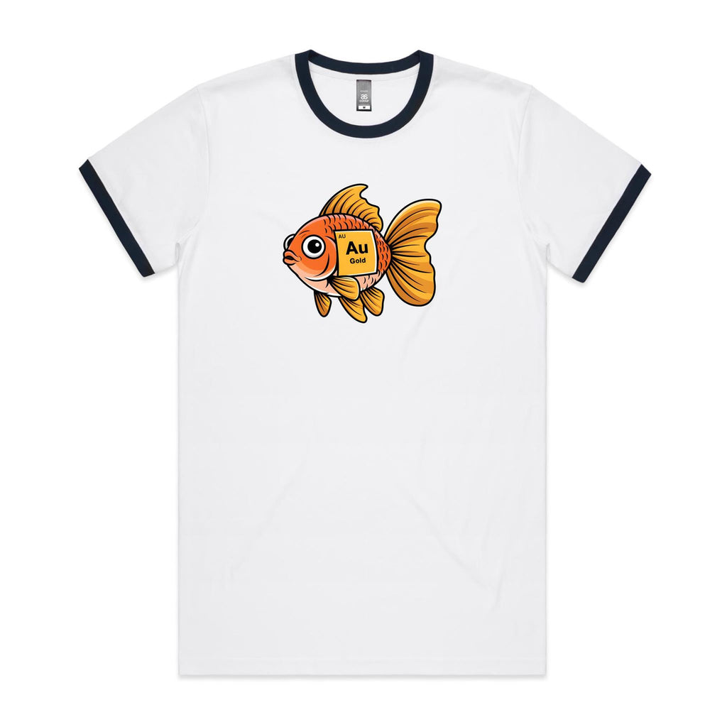 Gold Fish Periodic Table AS Colour Staple Ringer Tee