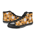 Halloween Ghosts Men's High Top Canvas Shoes Men's Classic High Top Canvas Shoes Halloween Printed Offshore