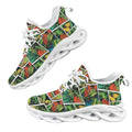 Tropical Comic Book Style Women's Twisted Sole Sneakers