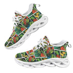 Tropical Comic Book Style Women's Twisted Sole Sneakers